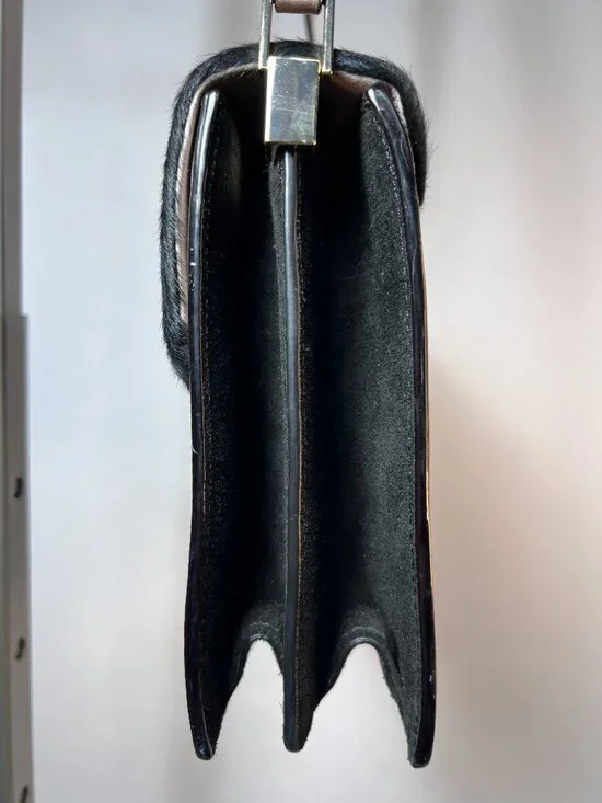 KATE SPADE NY Sayra Hyde Place Mousse Frost Leather/Black Hair Crossbody Bag - Picture 4 of 11